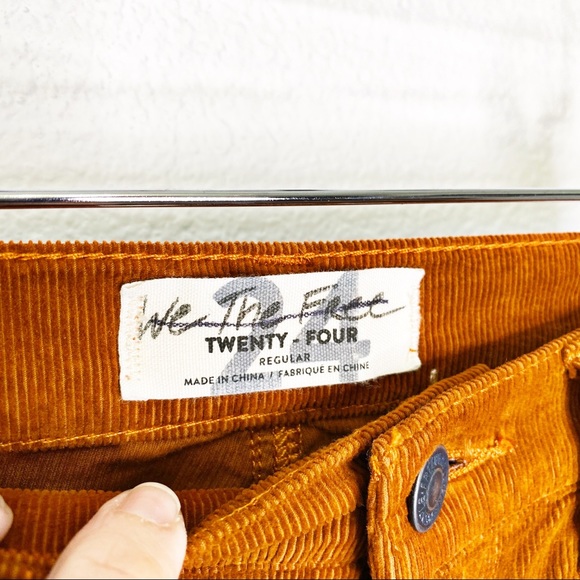 NWOT Free People Raw Hem Courduroy Pants - Picture 4 of 6